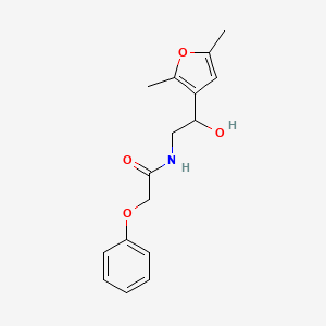 molecular formula C16H19NO4 B2628726 N-(2-(2,5-二甲基呋喃-3-基)-2-羟乙基)-2-苯氧基乙酰胺 CAS No. 2320608-39-5