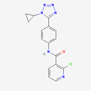molecular formula C16H13ClN6O B2628738 2-chloro-N-[4-(1-cyclopropyl-1H-1,2,3,4-tetrazol-5-yl)phenyl]pyridine-3-carboxamide CAS No. 1147305-50-7