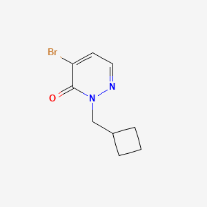 molecular formula C9H11BrN2O B2628788 4-溴-2-(环丁基甲基)嘧啶-3(2H)-酮 CAS No. 1935492-56-0
