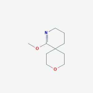 molecular formula C10H17NO2 B2628815 1-Methoxy-9-oxa-2-azaspiro[5.5]undec-1-ene CAS No. 2137592-80-2