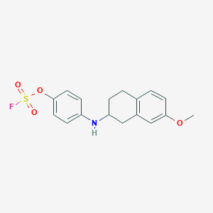 molecular formula C17H18FNO4S B2628828 2-(4-Fluorosulfonyloxyanilino)-7-methoxy-1,2,3,4-tetrahydronaphthalene CAS No. 2411238-78-1
