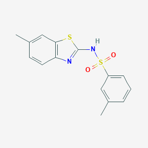 3-methyl-N-(6-methyl-1,3-benzothiazol-2-yl)benzenesulfonamide