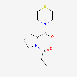 1-[2-(Thiomorpholine-4-carbonyl)pyrrolidin-1-yl]prop-2-en-1-one