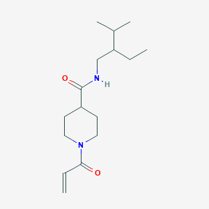 molecular formula C16H28N2O2 B2628840 N-(2-Ethyl-3-methylbutyl)-1-prop-2-enoylpiperidine-4-carboxamide CAS No. 2361764-45-4