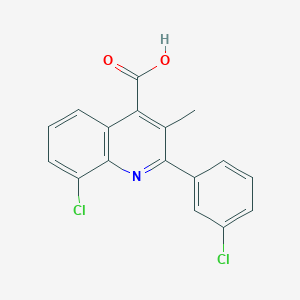 8-Chloro-2-(3-chlorophenyl)-3-methylquinoline-4-carboxylic acid