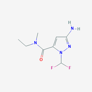 B2628859 5-Amino-2-(difluoromethyl)-N-ethyl-N-methylpyrazole-3-carboxamide CAS No. 2226034-45-1