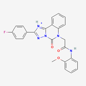B2628864 2-[2-(4-fluorophenyl)-5-oxo-5H,6H-[1,2,4]triazolo[1,5-c]quinazolin-6-yl]-N-(2-methoxyphenyl)acetamide CAS No. 2380177-26-2
