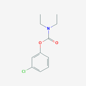 molecular formula C11H14ClNO2 B2628866 3-氯苯基二乙基氨基甲酸酯 CAS No. 159390-33-7