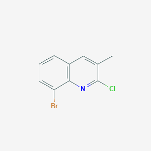 molecular formula C10H7BrClN B2628879 8-溴-2-氯-3-甲基喹啉 CAS No. 1342464-75-8