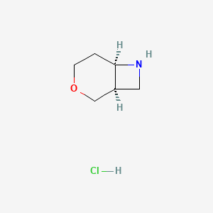 molecular formula C6H12ClNO B2628889 (1R,6R)-3-Oxa-7-azabicyclo[4.2.0]octane;hydrochloride CAS No. 2445749-75-5