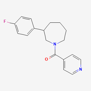 molecular formula C18H19FN2O B2628906 (3-(4-Fluorophenyl)azepan-1-yl)(pyridin-4-yl)methanone CAS No. 1796970-25-6