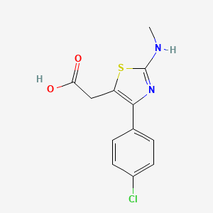[4-(4-Chloro-phenyl)-2-methylamino-thiazol-5-yl]-acetic acid