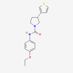 N-(4-ethoxyphenyl)-3-(thiophen-3-yl)pyrrolidine-1-carboxamide