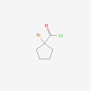molecular formula C6H8BrClO B2628930 1-Bromocyclopentane-1-carbonyl chloride CAS No. 56447-23-5