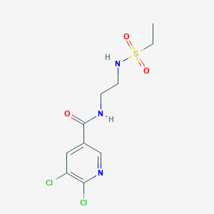 5,6-dichloro-N-(2-ethanesulfonamidoethyl)pyridine-3-carboxamide