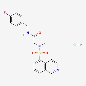 N-(4-fluorobenzyl)-2-(N-methylisoquinoline-5-sulfonamido)acetamide hydrochloride