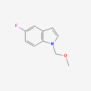molecular formula C10H10FNO B2628945 5-氟-1-(甲氧基甲基)-1H-吲哚 CAS No. 1488594-93-9