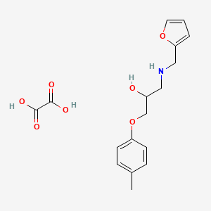 1-((Furan-2-ylmethyl)amino)-3-(p-tolyloxy)propan-2-ol oxalate