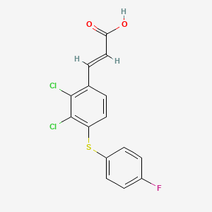 (E)-3-(2,3-Dichloro-4-(4-fluorophenylthio)phenyl)acrylic acid