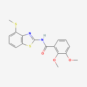 molecular formula C17H16N2O3S2 B2628969 2,3-dimethoxy-N-(4-(methylthio)benzo[d]thiazol-2-yl)benzamide CAS No. 941967-28-8