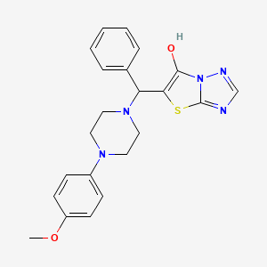 5-((4-(4-Methoxyphenyl)piperazin-1-yl)(phenyl)methyl)thiazolo[3,2-b][1,2,4]triazol-6-ol
