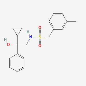 molecular formula C19H23NO3S B2628980 N-(2-环丙基-2-羟基-2-苯乙基)-1-(间甲苯基)甲磺酰胺 CAS No. 1421476-41-6