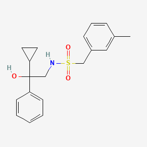 molecular formula C19H23NO3S B2628980 N-(2-CYCLOPROPYL-2-HYDROXY-2-PHENYLETHYL)-1-(3-METHYLPHENYL)METHANESULFONAMIDE CAS No. 1421476-41-6