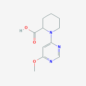 molecular formula C11H15N3O3 B2628997 1-(6-Methoxypyrimidin-4-yl)piperidine-2-carboxylic acid CAS No. 1353943-81-3