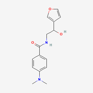 molecular formula C15H18N2O3 B2629008 4-(二甲氨基)-N-(2-(呋喃-3-基)-2-羟乙基)苯甲酰胺 CAS No. 1396873-80-5