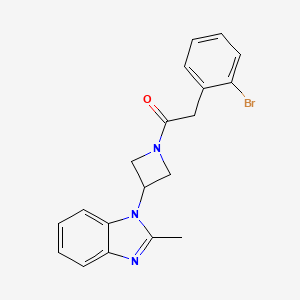 2-(2-Bromophenyl)-1-[3-(2-methylbenzimidazol-1-yl)azetidin-1-yl]ethanone