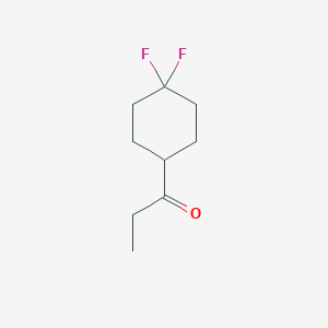 molecular formula C9H14F2O B2629025 1-(4,4-Difluorocyclohexyl)propan-1-one CAS No. 1592780-45-4