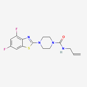 molecular formula C15H16F2N4OS B2629033 N-allyl-4-(4,6-difluorobenzo[d]thiazol-2-yl)piperazine-1-carboxamide CAS No. 1203270-88-5