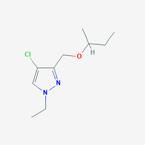 molecular formula C10H17ClN2O B2629044 3-(sec-butoxymethyl)-4-chloro-1-ethyl-1H-pyrazole CAS No. 1856040-85-1