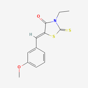 (5Z)-3-ethyl-5-[(3-methoxyphenyl)methylidene]-2-sulfanylidene-1,3-thiazolidin-4-one