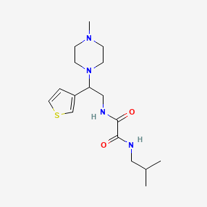 N1-isobutyl-N2-(2-(4-methylpiperazin-1-yl)-2-(thiophen-3-yl)ethyl)oxalamide