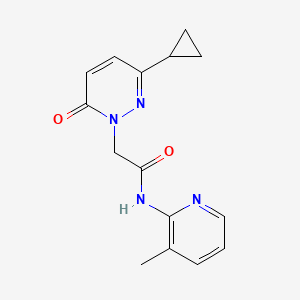 2-(3-cyclopropyl-6-oxopyridazin-1(6H)-yl)-N-(3-methylpyridin-2-yl)acetamide