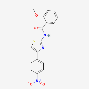 2-methoxy-N-[4-(4-nitrophenyl)-1,3-thiazol-2-yl]benzamide