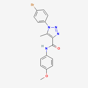 molecular formula C17H15BrN4O2 B2629061 1-(4-溴苯基)-N-(4-甲氧基苯基)-5-甲基-1H-1,2,3-三唑-4-甲酰胺 CAS No. 866872-70-0