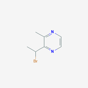 Pyrazine, 2-(1-bromoethyl)-3-methyl-