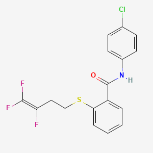 N-(4-chlorophenyl)-2-[(3,4,4-trifluoro-3-butenyl)sulfanyl]benzenecarboxamide