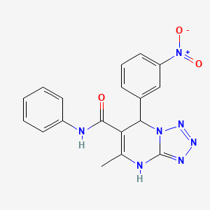 5-methyl-7-(3-nitrophenyl)-N-phenyl-4,7-dihydrotetrazolo[1,5-a]pyrimidine-6-carboxamide