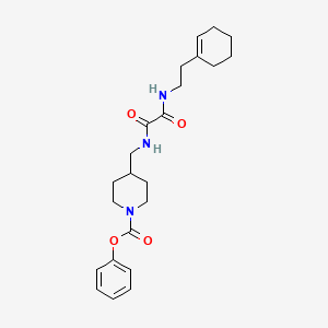 Phenyl 4-((2-((2-(cyclohex-1-en-1-yl)ethyl)amino)-2-oxoacetamido)methyl)piperidine-1-carboxylate