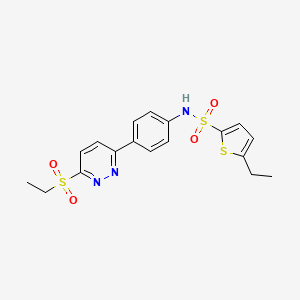 5-ethyl-N-(4-(6-(ethylsulfonyl)pyridazin-3-yl)phenyl)thiophene-2-sulfonamide