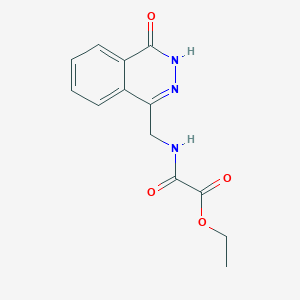 molecular formula C13H13N3O4 B2629101 2-氧代-2-[(4-氧代-3H-酞嗪-1-基)甲基氨基]乙酸乙酯 CAS No. 899952-07-9