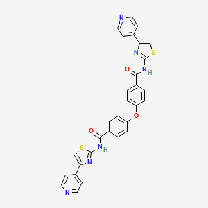 N-(4-pyridin-4-yl-1,3-thiazol-2-yl)-4-[4-[(4-pyridin-4-yl-1,3-thiazol-2-yl)carbamoyl]phenoxy]benzamide