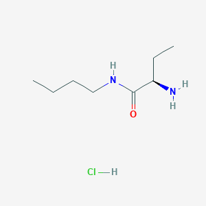 molecular formula C8H19ClN2O B2629105 (2R)-2-氨基-N-丁基丁酰胺；盐酸盐 CAS No. 2305202-83-7