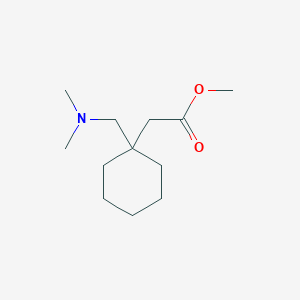 molecular formula C12H23NO2 B2629109 Methyl 2-{1-[(dimethylamino)methyl]cyclohexyl}acetate CAS No. 258264-47-0