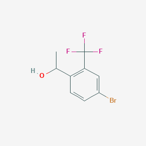 molecular formula C9H8BrF3O B2629112 1-[4-溴-2-(三氟甲基)苯基]乙醇 CAS No. 1247802-59-0