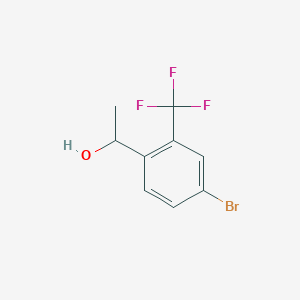 molecular formula C9H8BrF3O B2629112 1-[4-Bromo-2-(trifluoromethyl)phenyl]ethan-1-ol CAS No. 1247802-59-0