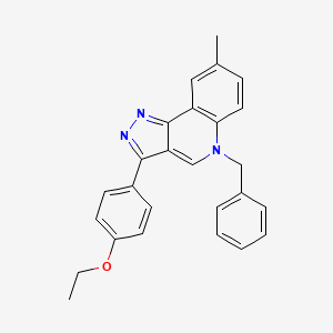 molecular formula C26H23N3O B2629119 5-benzyl-3-(4-ethoxyphenyl)-8-methyl-5H-pyrazolo[4,3-c]quinoline CAS No. 866347-14-0